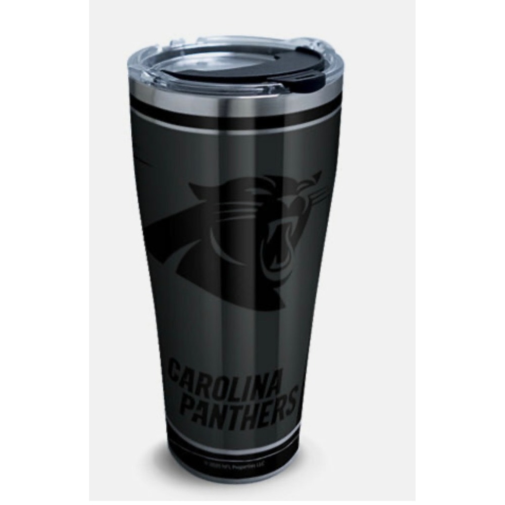 Tervis Carolina Panthers 30oz Stainless Steel Tumbler NFL Hammer Lid Black